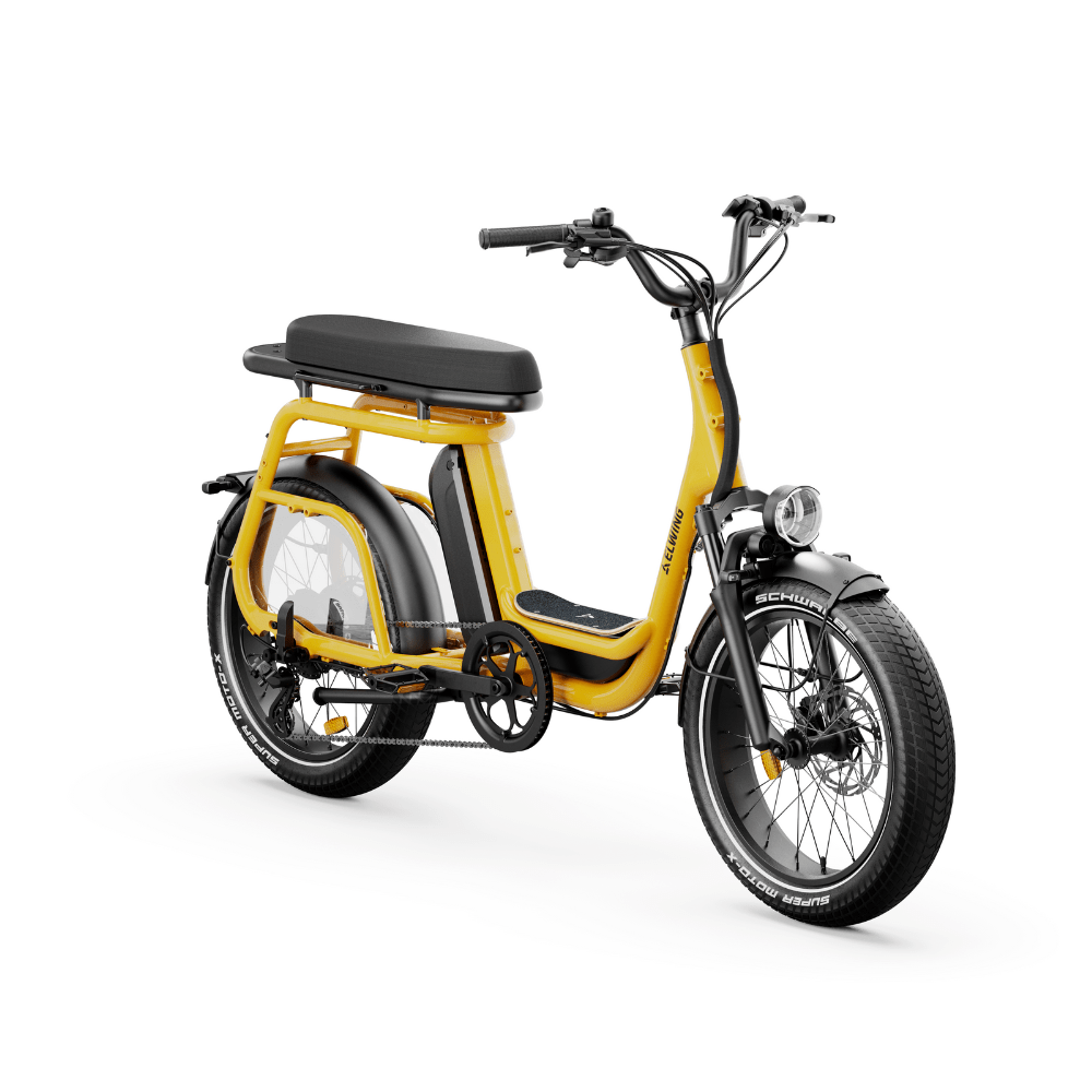 Ritmic Duo - vélo électrique cargo biplace - ElwingStandardJaune Ambré