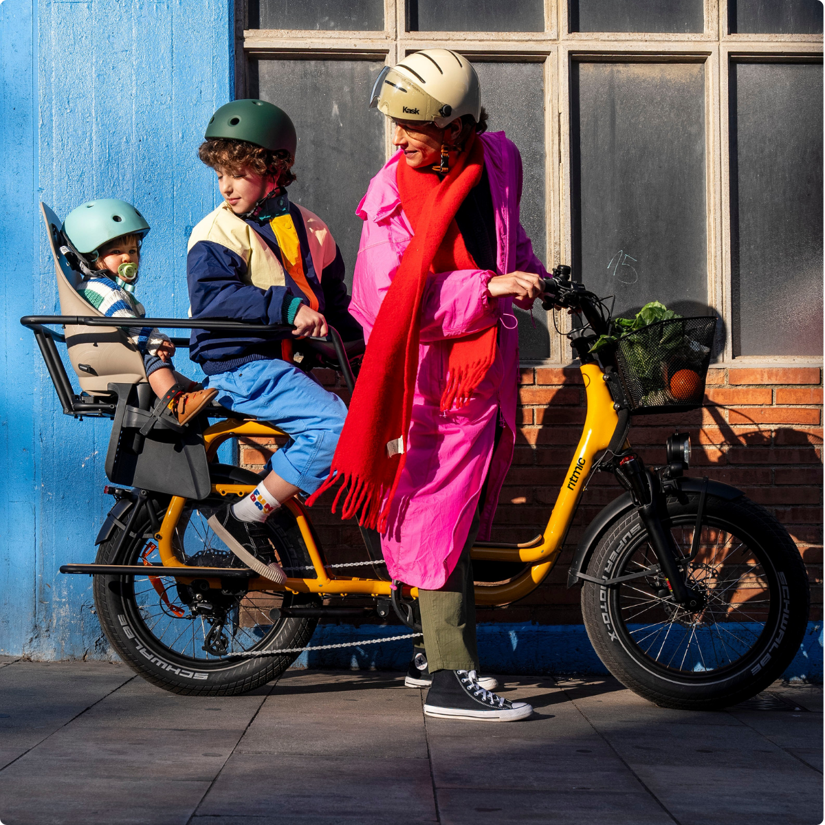 Ritmic Jumbo - vélo électrique cargo longtail - ElwingStandardJaune Ambré