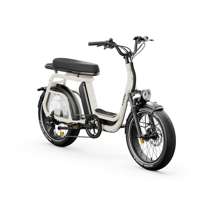 Ritmic Duo - vélo électrique cargo biplace - ElwingStandardBlanc Perlé 