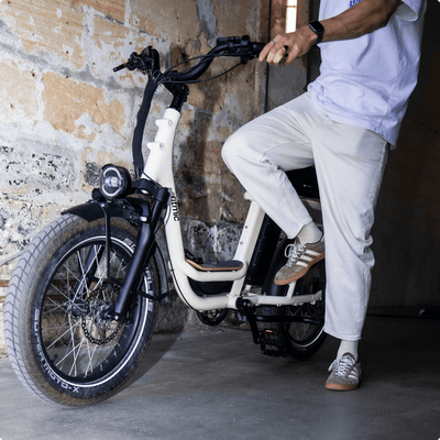 Ritmic Duo - vélo électrique cargo biplace - ElwingStandardBlanc Perlé 