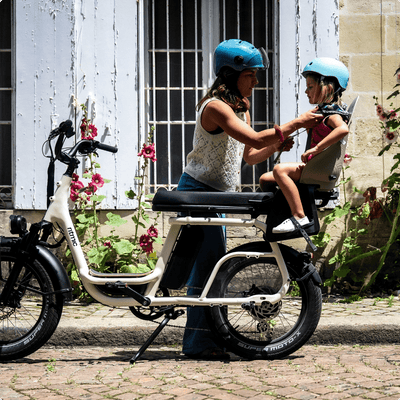 Ritmic Duo - vélo électrique cargo biplace - ElwingStandardBlanc Perlé 