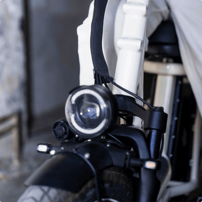 Ritmic Duo - vélo électrique cargo biplace - ElwingStandardBlanc Perlé 