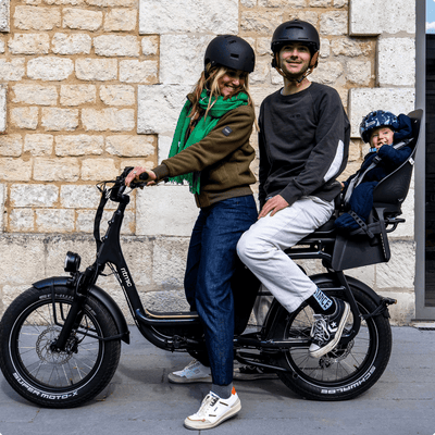 Ritmic Duo - vélo électrique cargo biplace - ElwingStandardGris charbon 