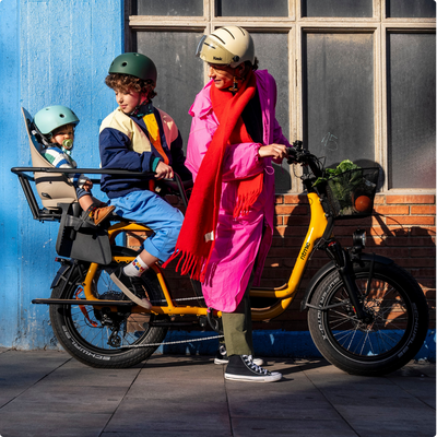 Ritmic Jumbo - vélo électrique cargo longtail - ElwingStandardJaune Ambré 