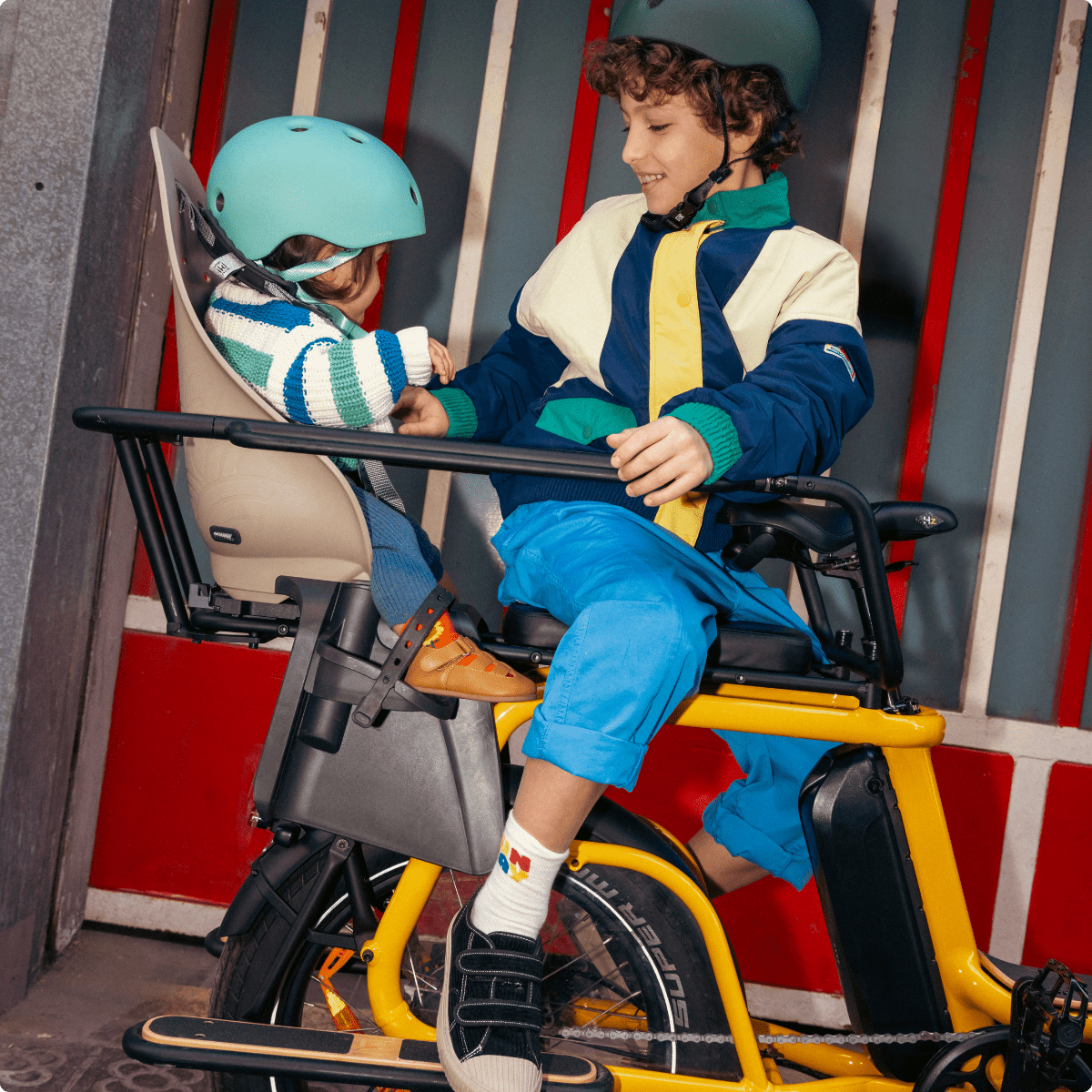 Ritmic Jumbo - vélo électrique cargo longtail - ElwingStandardJaune Ambré 