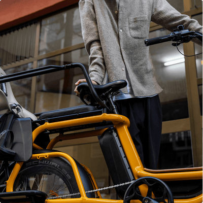 Ritmic Jumbo - vélo électrique cargo longtail - ElwingStandardJaune Ambré 