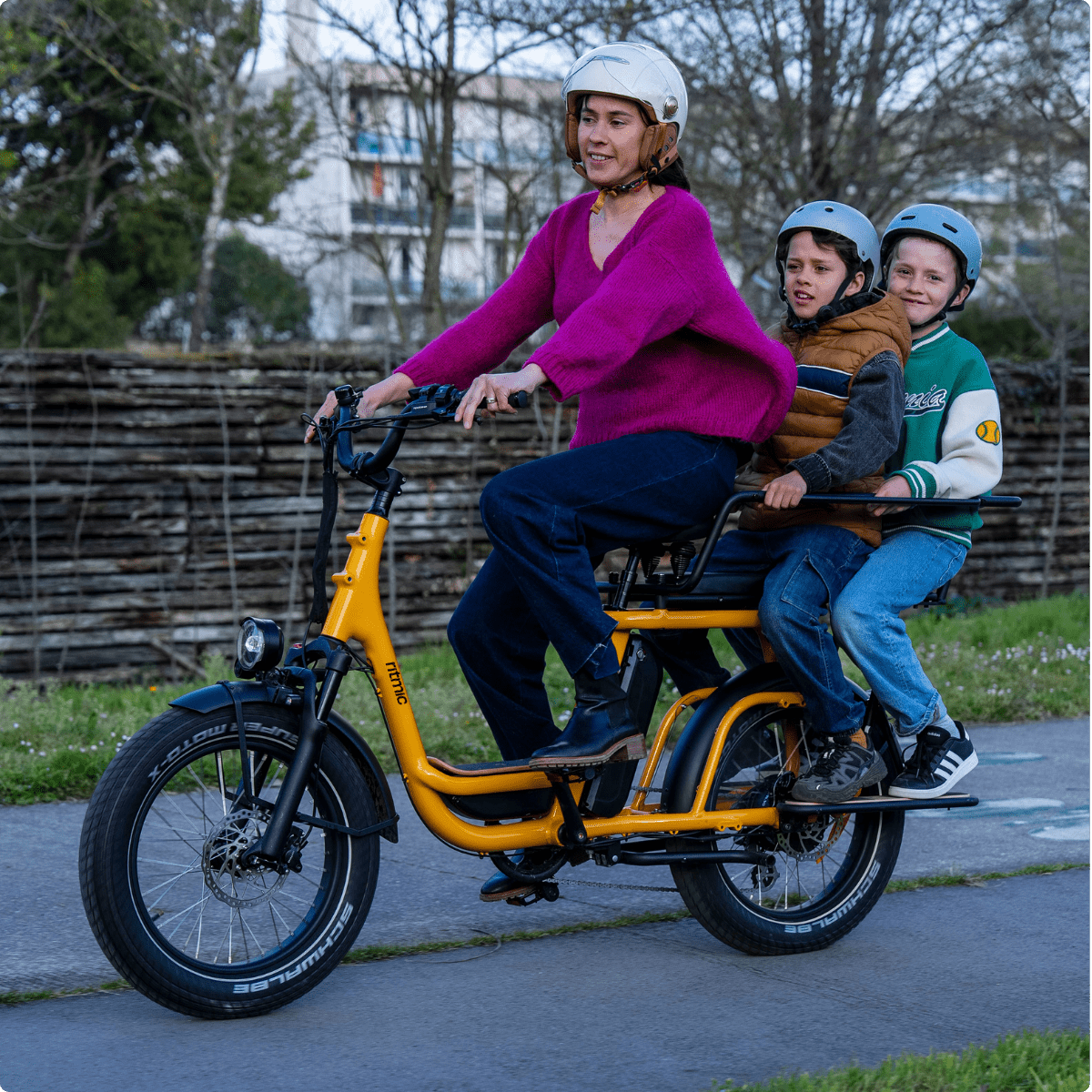 Ritmic Jumbo - vélo électrique cargo longtail - ElwingStandardJaune Ambré 