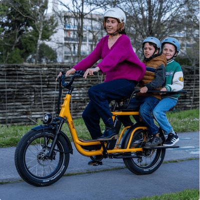 Ritmic Jumbo - vélo électrique cargo longtail - ElwingStandardJaune Ambré 