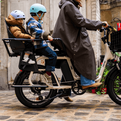 Ritmic Jumbo - vélo électrique cargo longtail - ElwingStandardBlanc perlé 