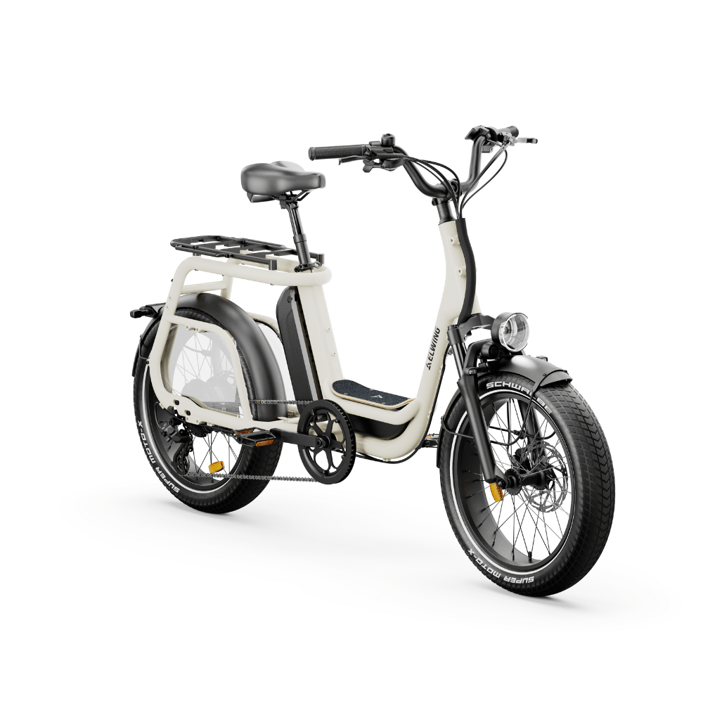 Ritmic Solo - vélo électrique cargo compact - ElwingStandardblanc-perlé #couleur_blanc-perle
