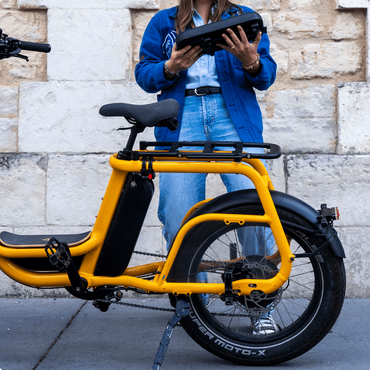 Ritmic Solo - vélo électrique cargo compact - ElwingStandardJaune ambré 