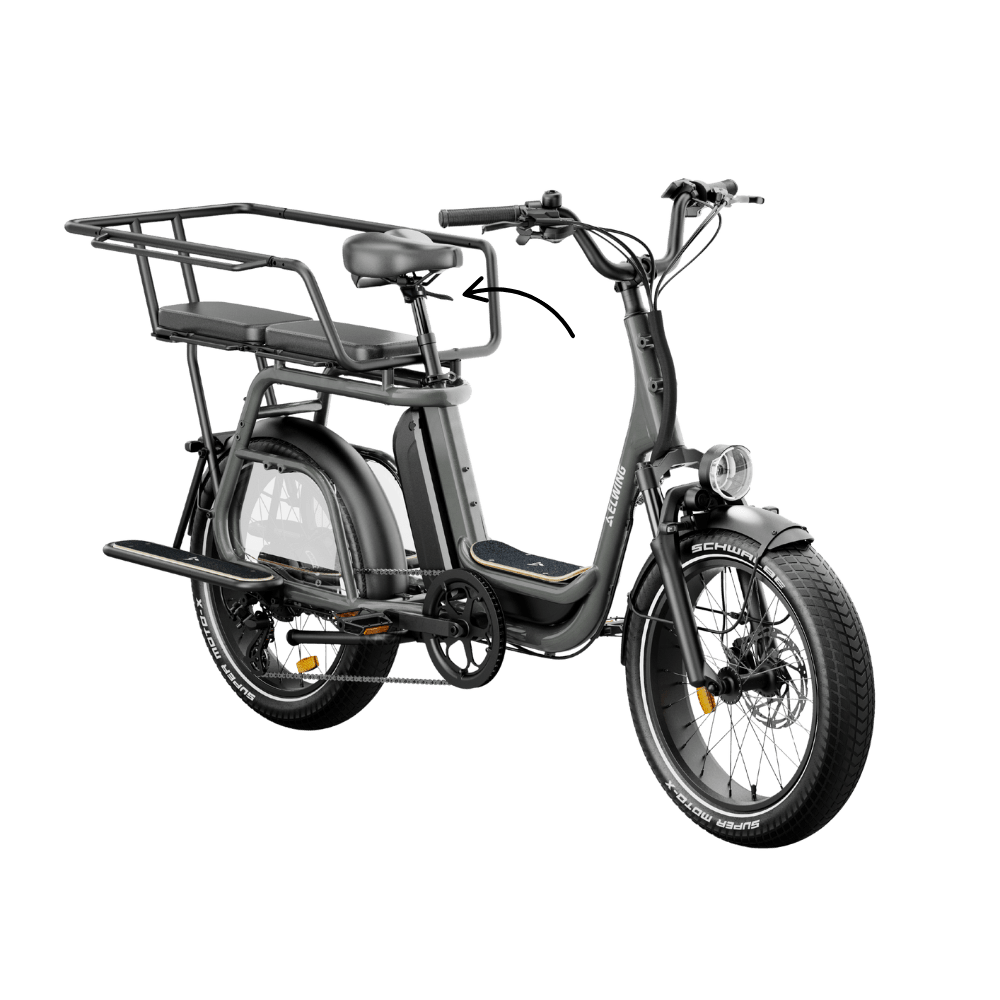 Tige de selle télescopique avec poignée - Elwing